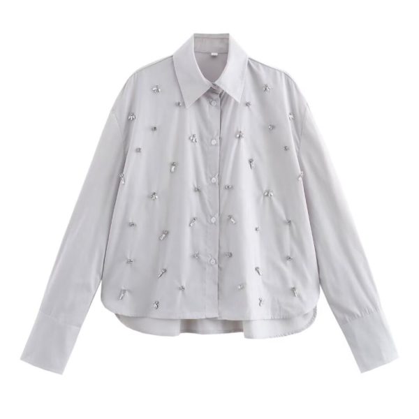 Blouses En Tops | Blouse Met Eyelet Details  – Dames Blouses En Tops Blouses En Tops