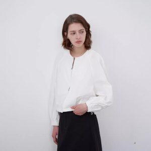 Blouses En Tops | Blouse Met Strikjes  – Dames Blouses En Tops Blouses En Tops