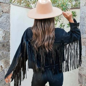 Blouses En Tops | Suedine Fringe Blouse  – Dames Blouses En Tops Blouses En Tops