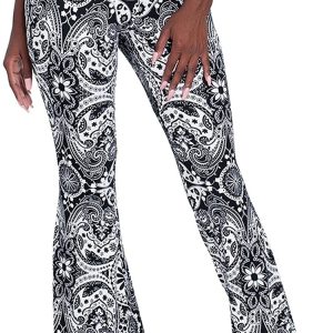 Broeken | Flared Broek Jacquard  – Dames Broeken Broeken