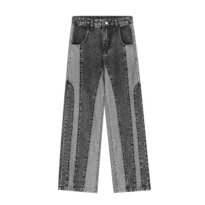 Jeans | Wide Leg Jeans Tweekleurig  – Dames Dames Dames