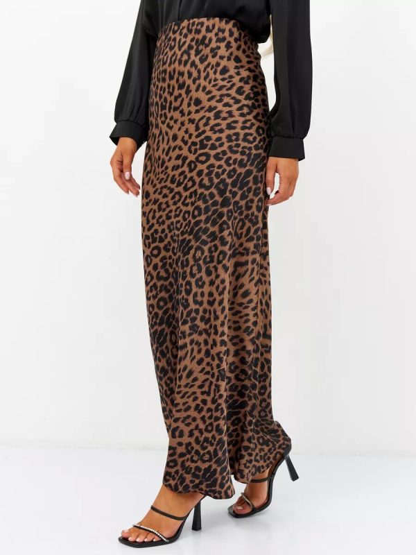 Rokken | Maxi Rok Leopard  – Dames Dames Dames