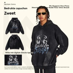 Sweaters En Hoodies | Hoodie Met Print Duiven  – Heren Heren Heren