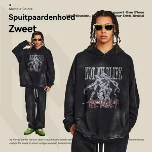 Sweaters En Hoodies | Hoodie Met Print Schorpioen  – Heren Heren Heren