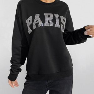 Sweaters En Hoodies | Sweater Met Glitter  – Dames Dames Dames