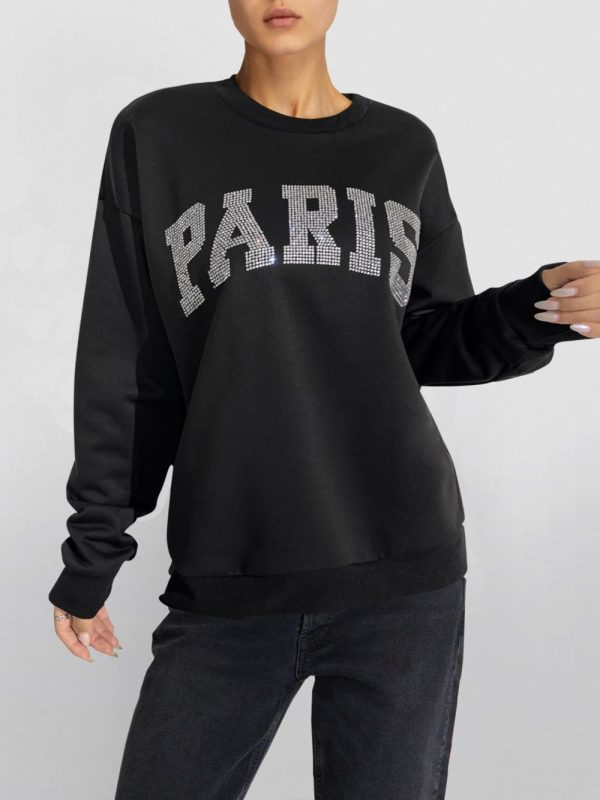 Sweaters En Hoodies | Sweater Met Glitter  – Dames Dames Dames