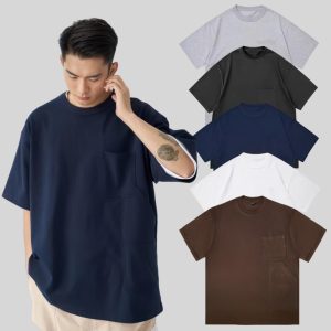 T-Shirts | Loose Fit T-Shirt Met Zak  – Heren Heren Heren