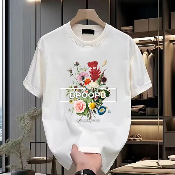 T-Shirts | T-Shirt Met Print Rode Roos  – Heren Heren Heren